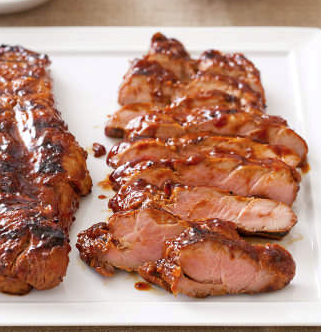 Chinese-style glazed pork tenderloin