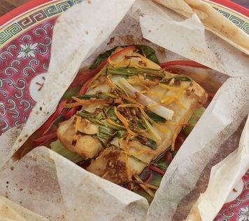 Chinese-style parchment fish