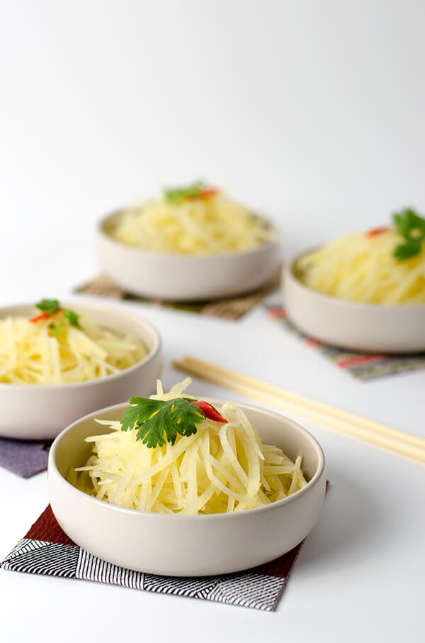 Chinese style potato salad