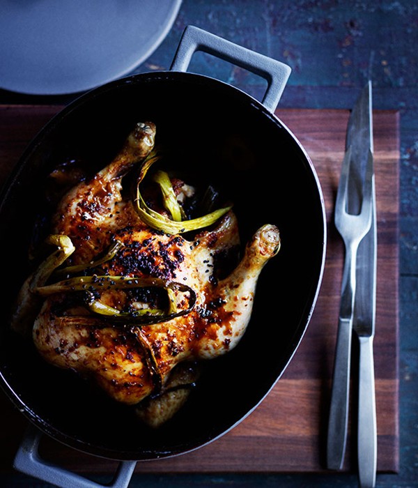 Chinese-style roast chicken