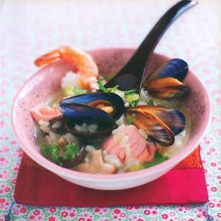 Chinese-style seafood risotto