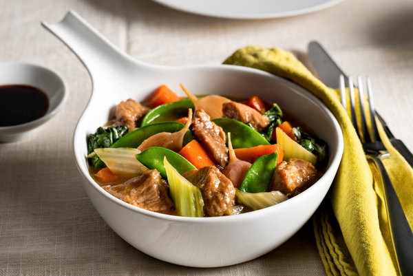 Chinese-style vegetable and veal stew