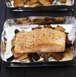 Chinese-style wood-grilled salmon