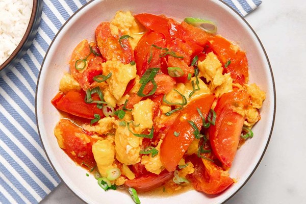 Chinese tomato egg stir fry