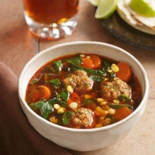 Chipotle albondigas soup