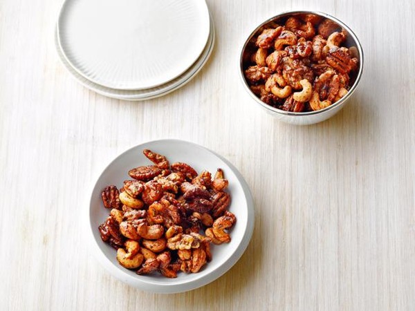 Chipotle and rosemary roasted nuts