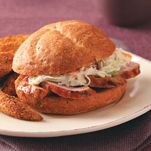 Chipotle BBQ pork sandwiches