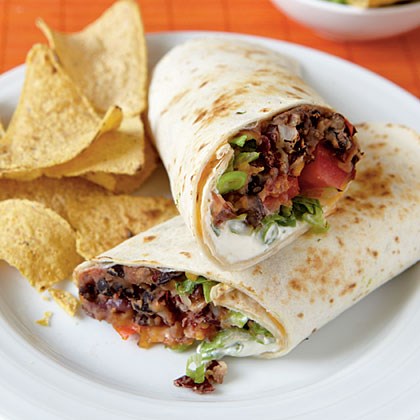 Chipotle bean burritos