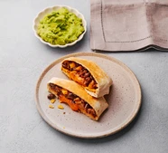 Chipotle beef, black bean & cheese crunchwrap