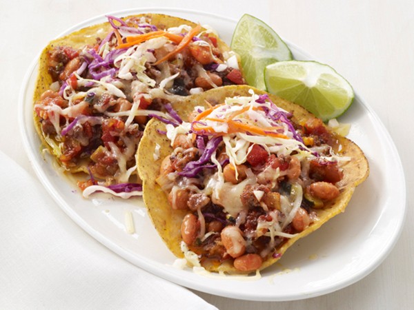 Chipotle beef tostadas
