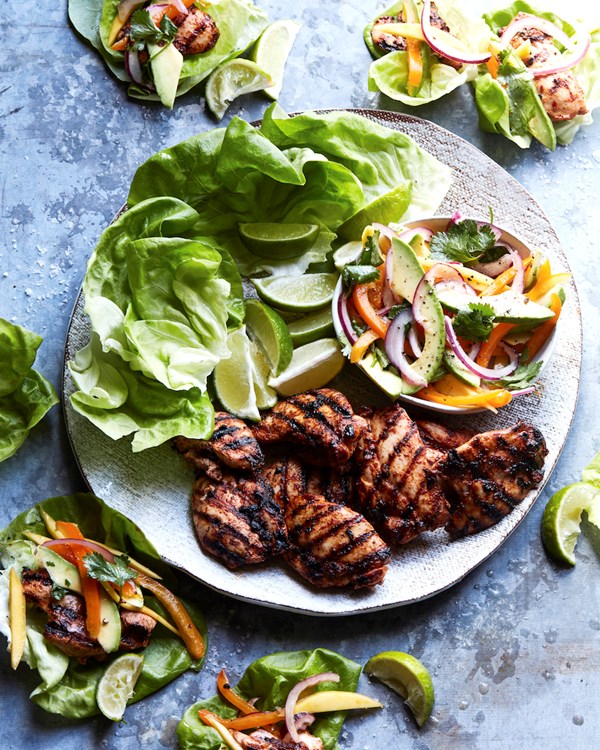 Chipotle chicken lettuce wraps