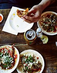 Chipotle chicken tacos
