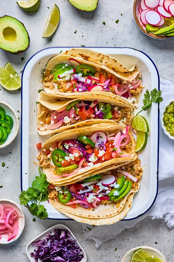 Chipotle chicken tacos