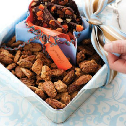 Chipotle chile candied pecans