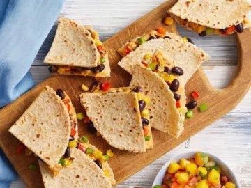 Chipotle hummus quesadillas