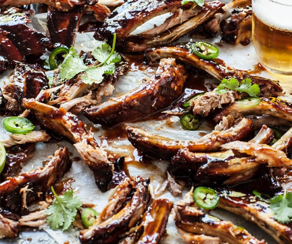 Chipotle, lime and jalapeno ribs