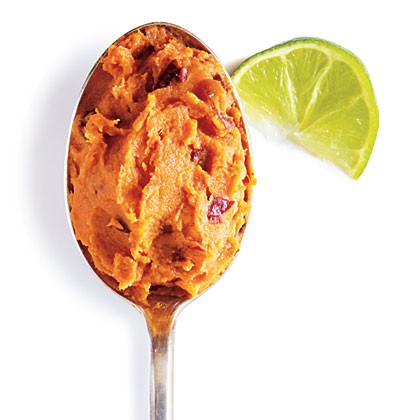 Chipotle-lime mashed sweet potatoes
