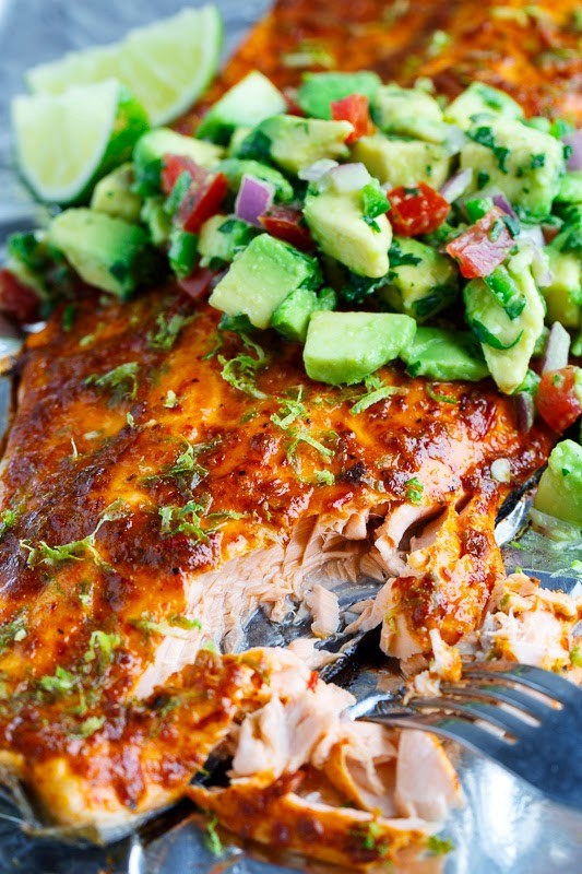 Chipotle lime salmon