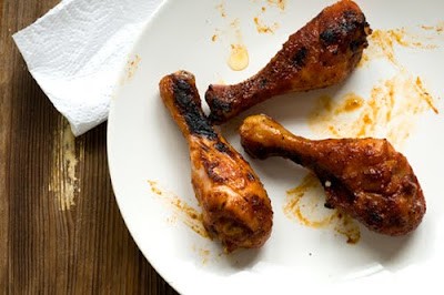 Chipotle-orange glazed drumsticks