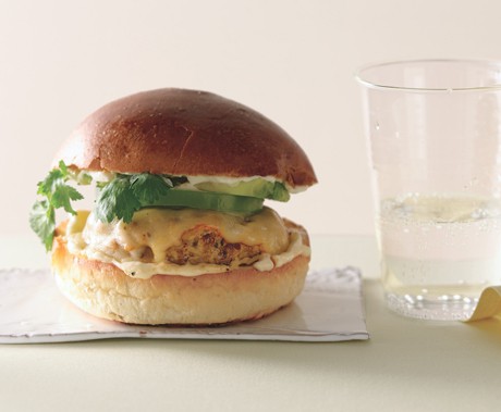 Chipotle pork cheeseburgers