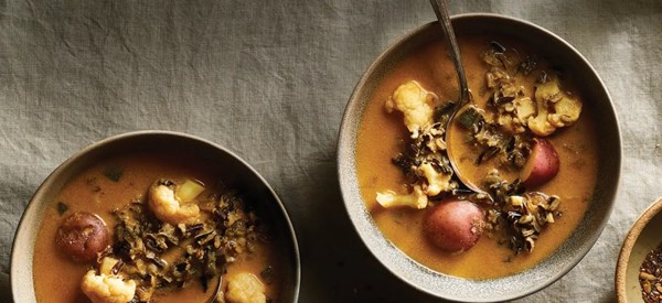 Chipotle-potato wild rice soup [chipotle cashew cream]