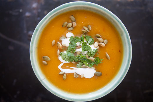 Chipotle pumpkin soup