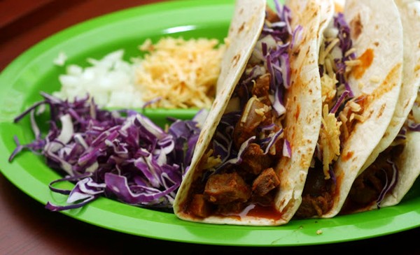 Chipotle-squash lamb tacos