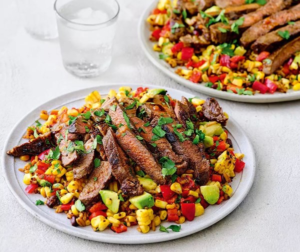 Chipotle steak & charred corn