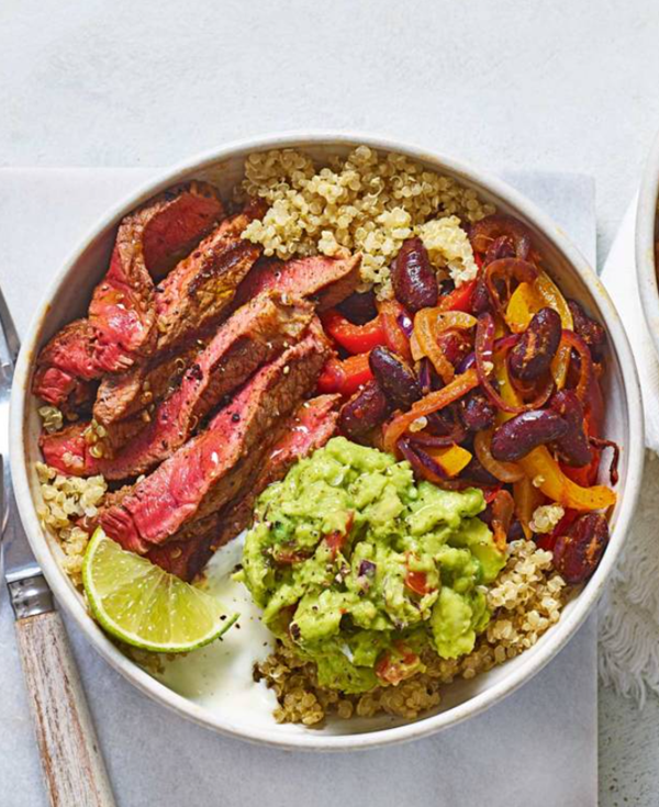 Chipotle steak fajita bowl