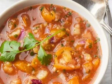 Chipotle-watermelon gazpacho 