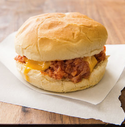 Chipped chopped ham sandwiches