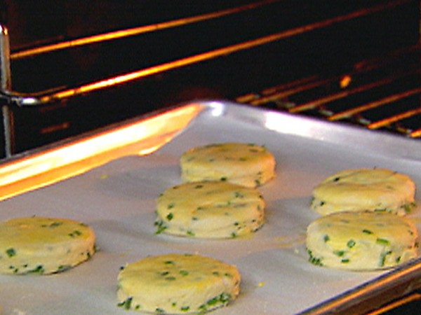 Chive biscuits