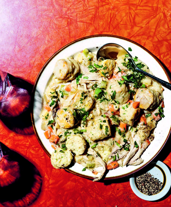 Chive-buttermilk dumplings