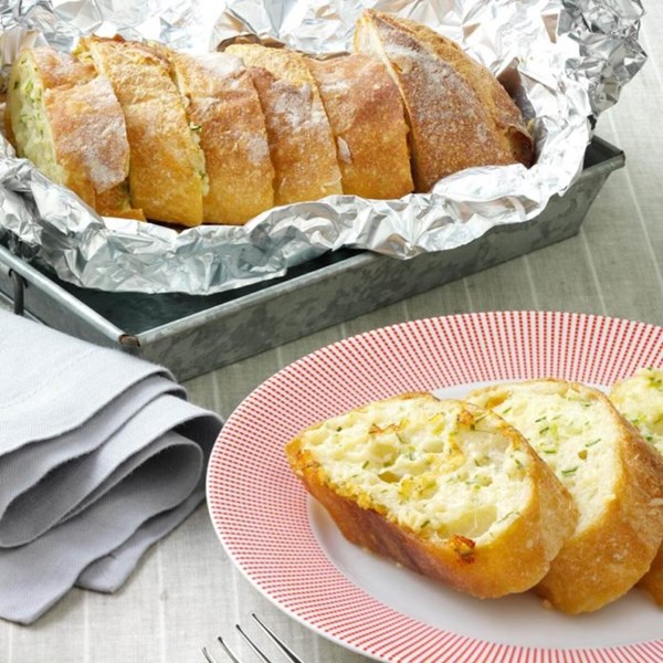 Chive garlic bread