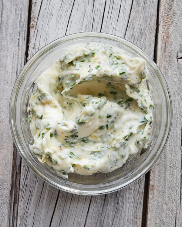 Chive lemon compound butter