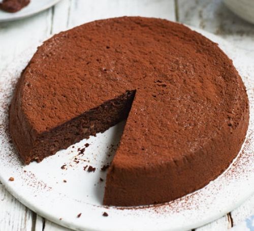 Choc, cardamom & hazelnut torte
