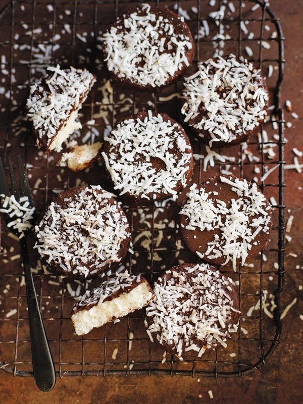Choc-coconut bites