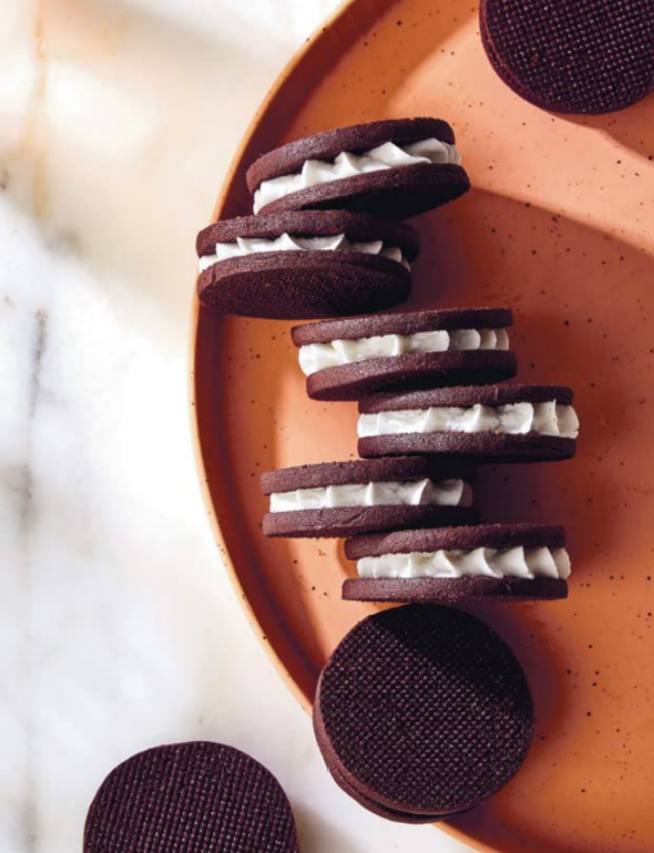 Choccy vanilla sandwiches