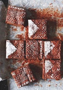 Chocolate & aubergine (eggplant) brownies