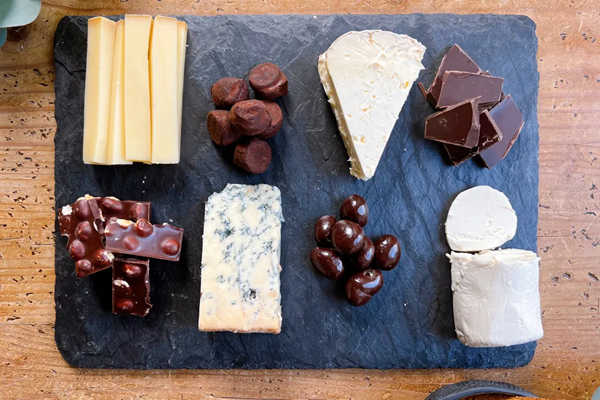 Chocolate & cheese plate