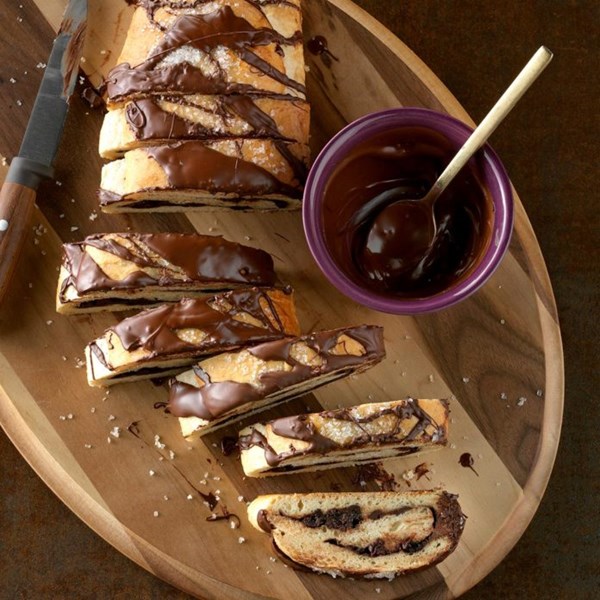 Chocolate & cherry stromboli