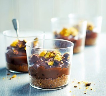Chocolate & ginger cheesecakes