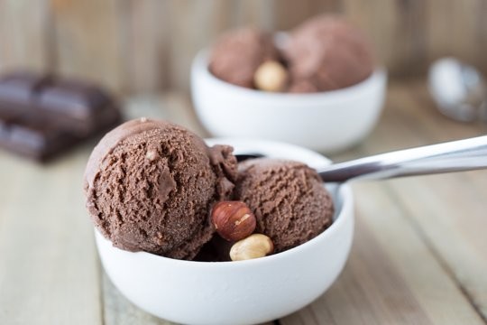 Chocolate & hazelnut praline gelato