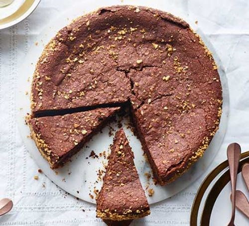 Chocolate & malt loaf torte