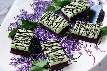 Chocolate & mint cheesecake