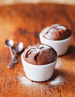 Chocolate & orange soufflés