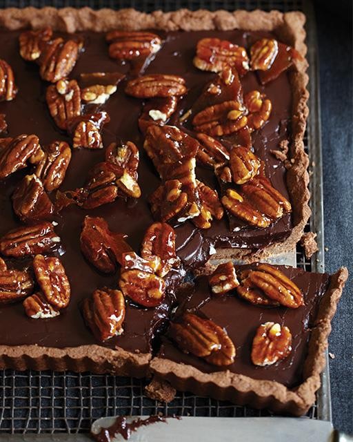 Chocolate & pecan tart