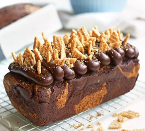 Chocolate & sesame loaf cake