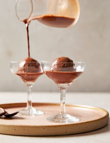 Chocolate affogato