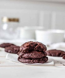 Chocolate almond butter cookies